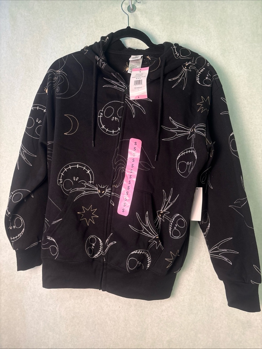 Disney full zip hoodie sweatshirt jacket small the nightmare before Christmas